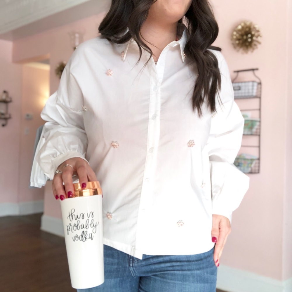 Simply Collar Bling Top